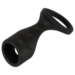 Erecto - 2in1 péniszgyűrű (fekete)