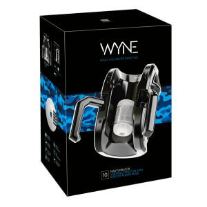 WYNE 10 - automata maszturbátor kapaszkodóval férfiaknak (fekete)