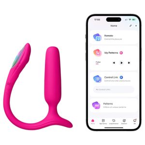 Lovense Lush Anal - app-vezérelt anál vibrátor, LED-es (pink)