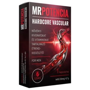 MrPotencia Hardcore Vascular - étrend-kiegészítő kapszula (6 db)