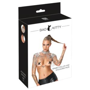 Bad Kitty - láncos válldísz (ezüst)