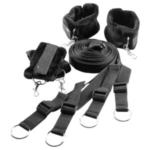 Dreamtoys Blaze - ágyrögzítő kötözőszett (fekete)