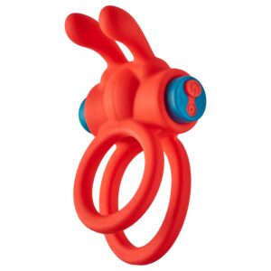 Dreamtoys Love Signal - vibráló péniszgyűrű (piros)