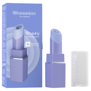 Womanizer Beauty - rúzs alakú léghullámos csiklóizgató (lila)