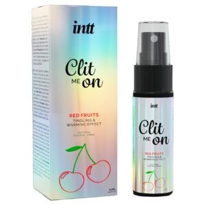 intt Clit Me On - folyékony vibrátor csiklóspray - piros gyümölcs (12ml)
