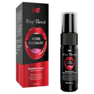 intt Deep Throat - mélytorok spray - eper (12ml)