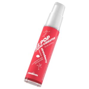 Crushious ZZ POP - ehető folyékony vibrátor, eper (10ml)