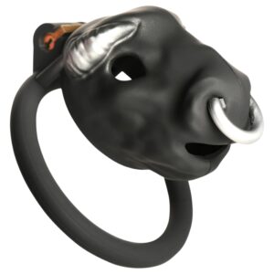 Master Series Bull - bikafejes péniszketrec (fekete)