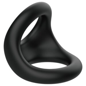 Pulselock Taur - kontúros pénisz- és heregyűrű (fekete)