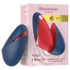 Womanizer Next Liberty - léghullámos csiklóizgató (kék)