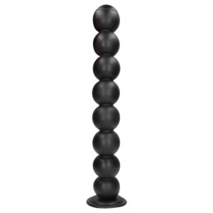 Ouch! Balls of Lust - óriás anál gyöngysor (fekete) - 55 cm