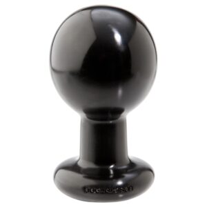 Doc Johnson The Classic - kerek anál plug (fekete) - L