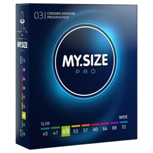 My.Size PRO - egyedi méretű óvszer - 49 mm (3 db)