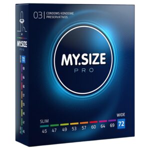 My.Size PRO - egyedi méretű óvszer - 72 mm (3 db)