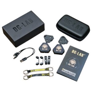 DG-LAB PawPrints - vezeték nélküli szenzorgomb (fekete) - 2 db