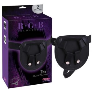 R.G.B The Basic Harness - univerzális strap-on hám (fekete)